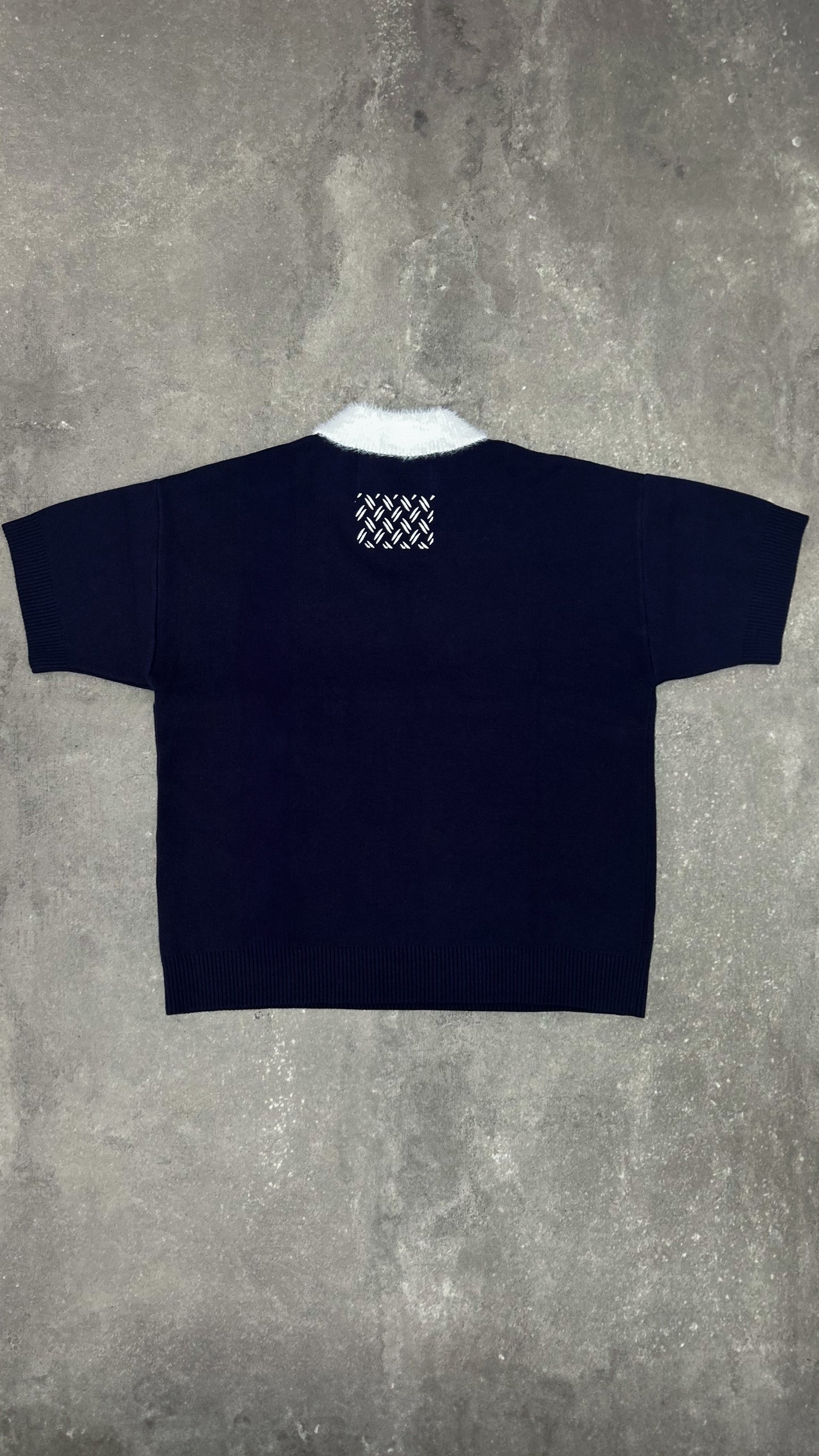 MOHAIR COLLAR KNIT