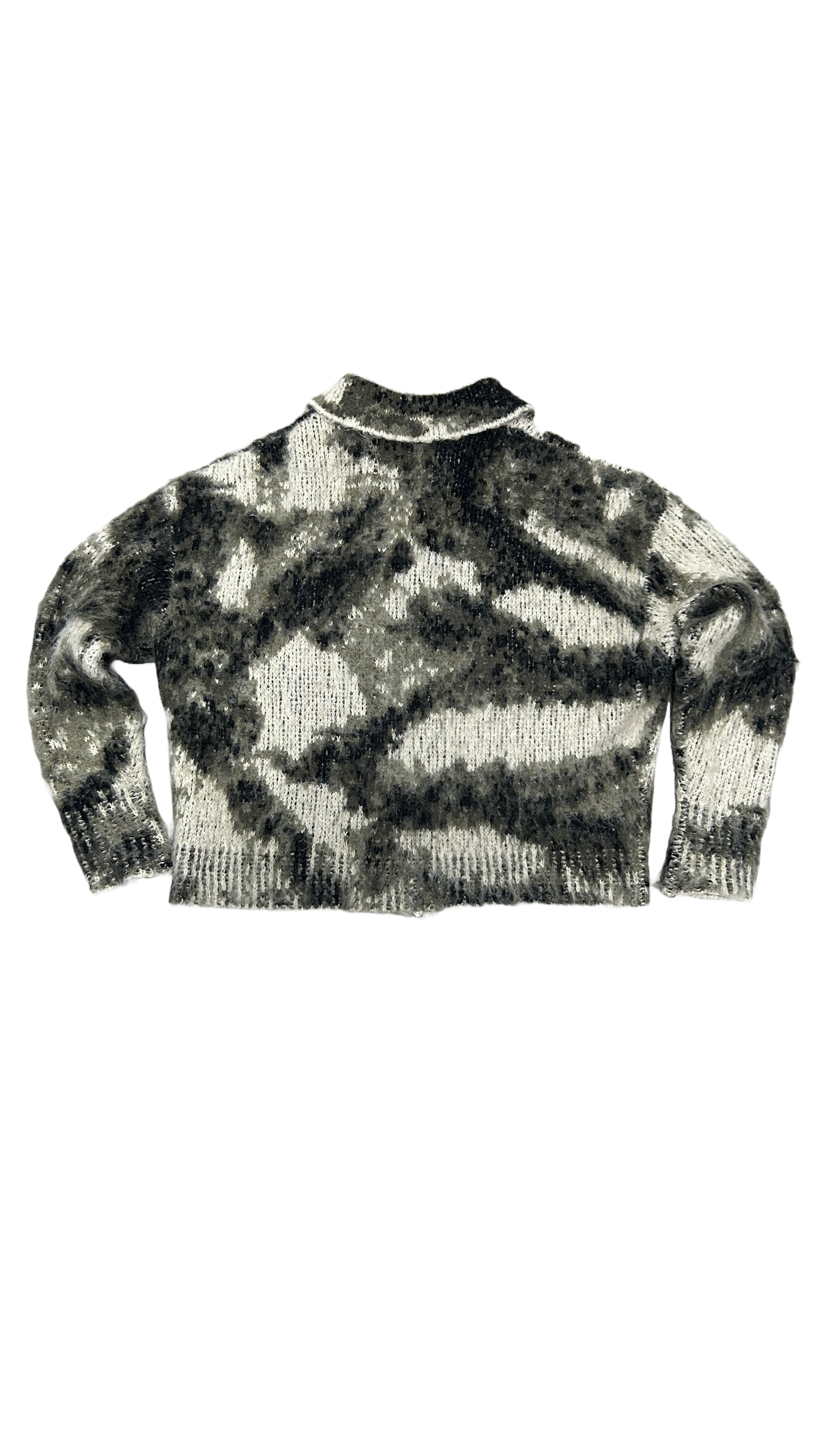 CAMO MOHAIR ZIP UP JACKET