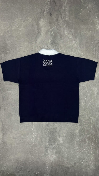 MOHAIR COLLAR KNIT